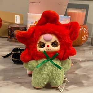 Adorable Red and Green Plush Doll